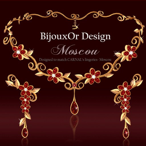 Moscou gold set red