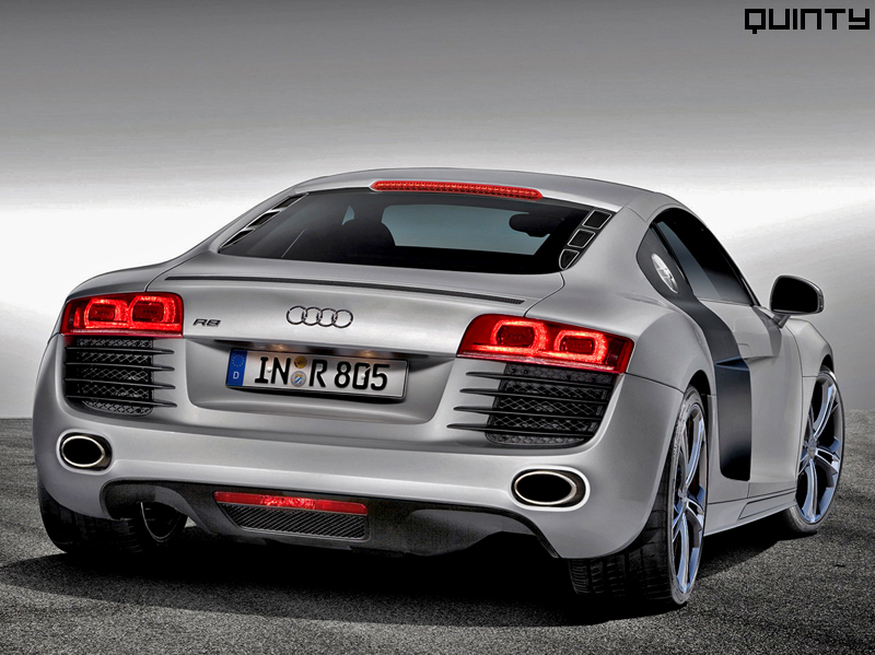 These are the first photoshops I made from the new Audi R8 V10 that is 