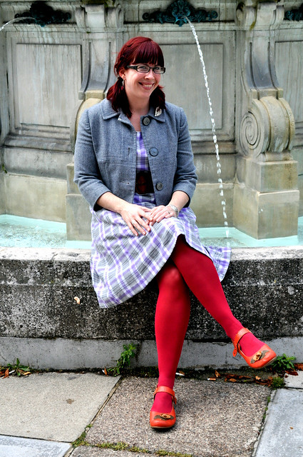 In front of the Guild Hall Fountain - Southampton