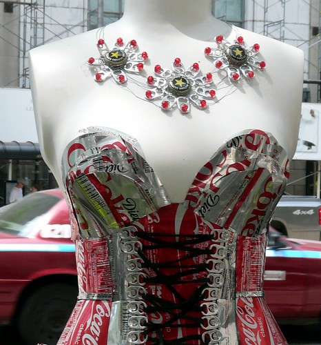 CanCan Mannequin - bodice detail, Michigan Ave, Chicago