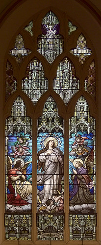 Visitation-Saint Ann Shrine, in Saint Louis, Missouri, USA - stained glass window 2