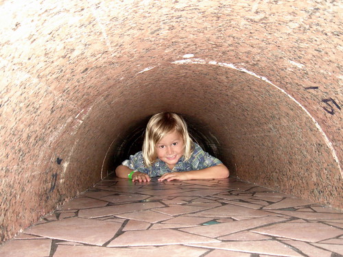 small tunnel at the city museum