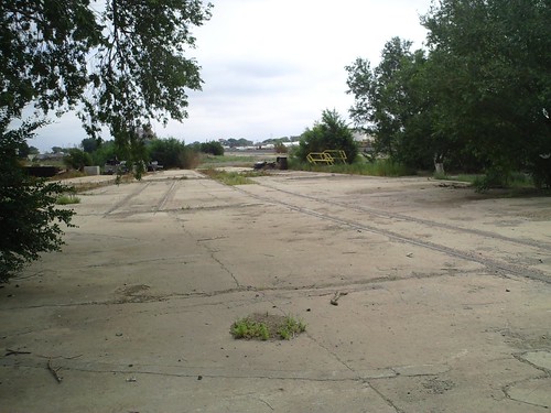 Former location of the Roundhouse in Dalhart, Texas