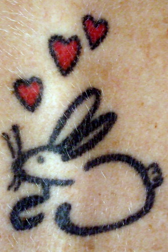do tattoos on back of shoulders hurt.  on my back between my shoulder blades. Love Bunny Again, it hurt 