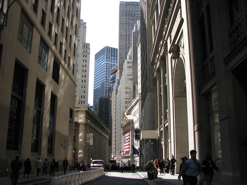 looking toward Wall Street