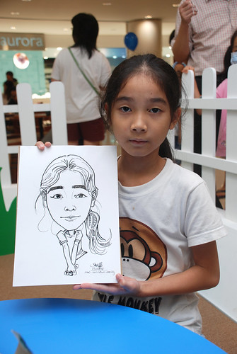 caricature live sketching for West Coast Plaza day 1 - 3