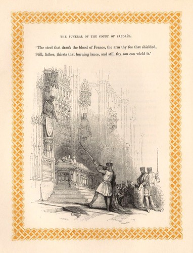 003- El funeral del conde de Saldaña- detalle grabado a pie de pagina