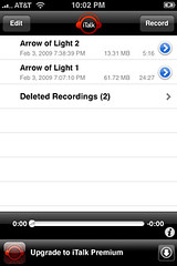 iTalk: Recordings on the iPhone