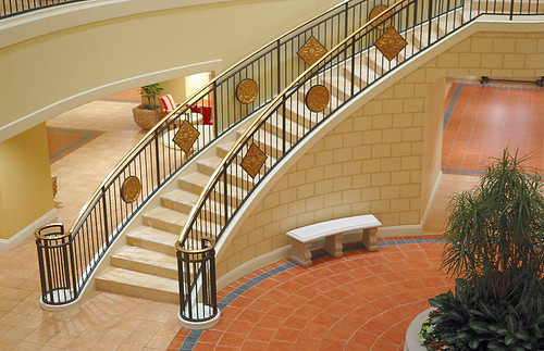 Renaissance Grand Hotel, in downtown Saint Louis, Missouri, USA - interior staircase