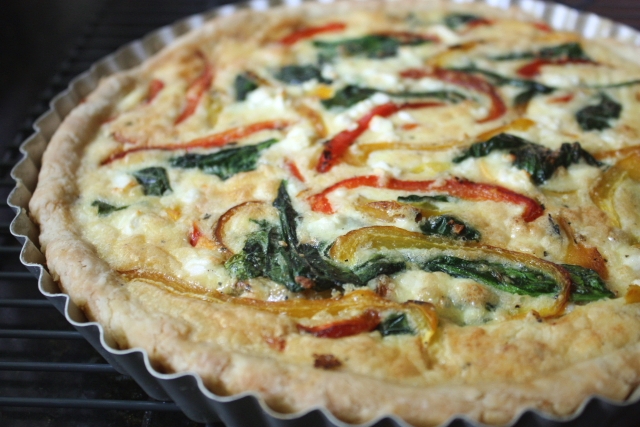 Quiche, from the oven