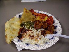 Yummy lunch of Indian food!