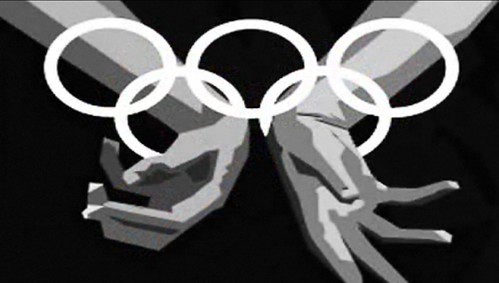 Olympic Rings Turn Into Handcuffs