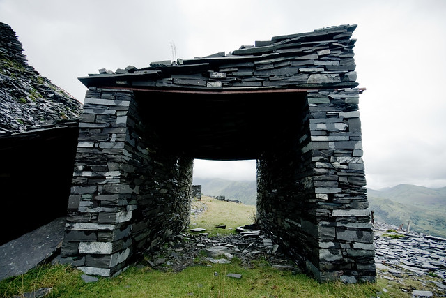Dinorwic-70 Engine shed on Caban level (by Ben Cooper)