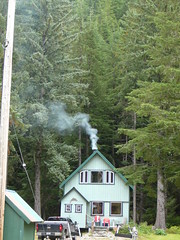 Cabanas en Hyder Alaska a 5 km de Stewart Canada
