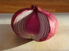 Still life with most of an Onion