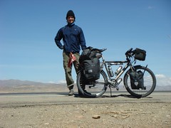 Nicolai and the Koga on the Bolivian altiplano...