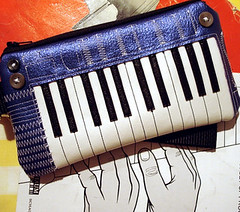 The ILITT-500 Keyboard Clutch Wallet- Metallic Blue