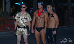 Sean Penn and the guy from Reno 911, Michael Phelps and a dark angel