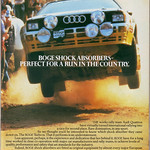 Boge Shock Absorbers / Audi ur-Quattro Advert