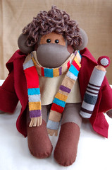 Sock Monkey: The Doctor - Tom Baker by siansburys