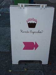 Kara's Cupcakes sign