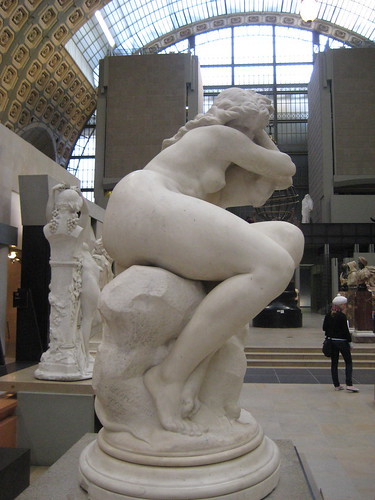 Eugène Delaplanche (French, 1831-1892) Eve After the Fall (1869) Marble. Musée dOrsay, Paris (Side View)