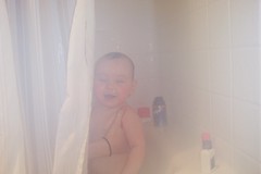 Talia Relaxes in the Shower
