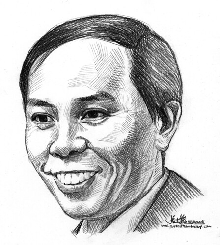 Pencil portrait of Robin Ho (revised)
