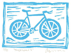 Bicycle Singlespeed Print close up