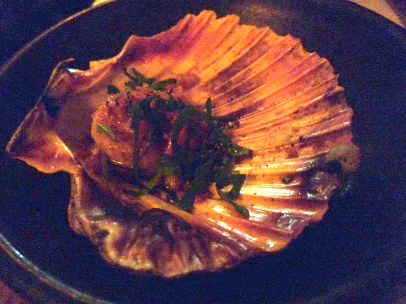Marion Bay scallop with Jamon Iberico migas