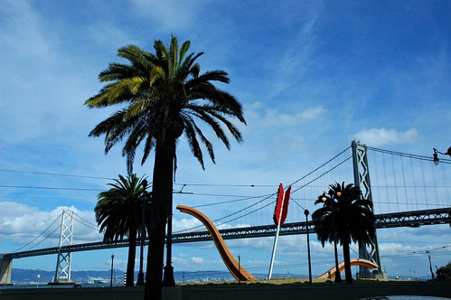 Bridges to the Heart, Where Cupid Left His Bow and Arrow, public art, San Francisco, California, USA by Wonderlane
