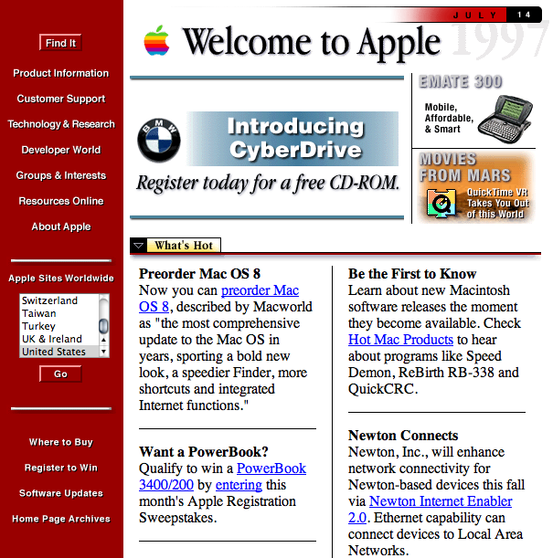 Apple site 1997