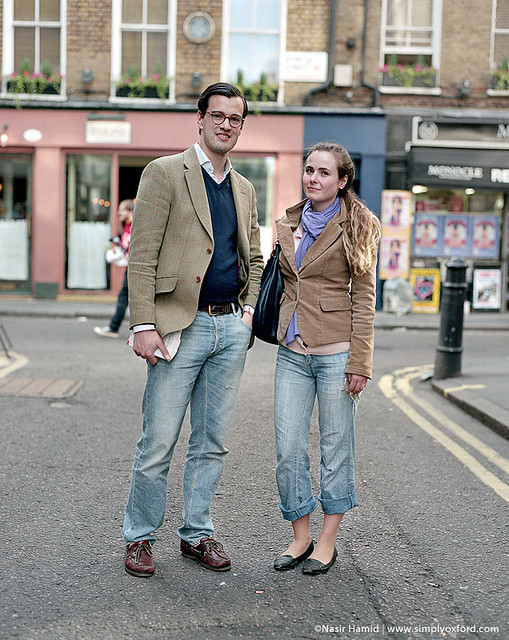 Couple standing on a London street