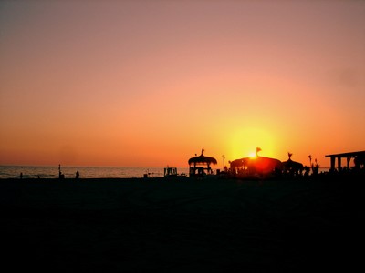 fregene miracle beach sunset