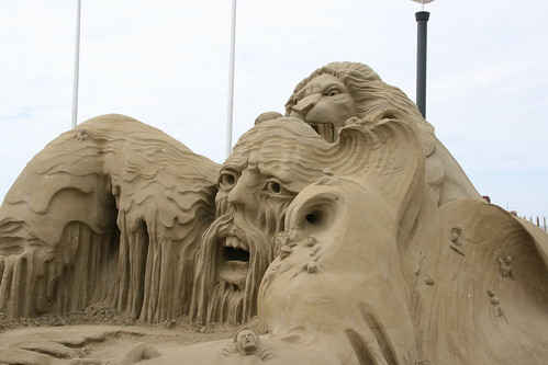 Narnia sand sculpture