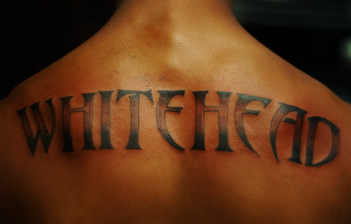 Name Tattoo On Back