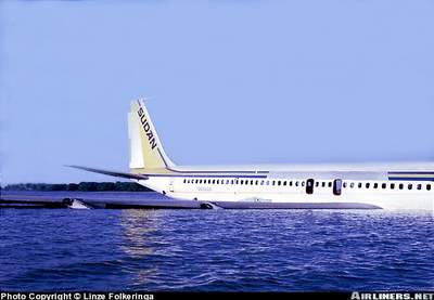 Plane in the Nile