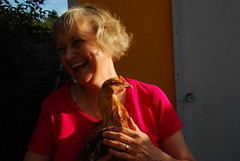 Mom with Chicken
