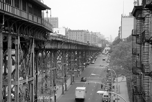 Harlem from the elevated platform at 125th 123 Station