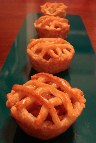 Row of Cup Pies