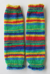 rainbow legwarmers done