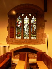Memorial window and effigy- Ladbroke