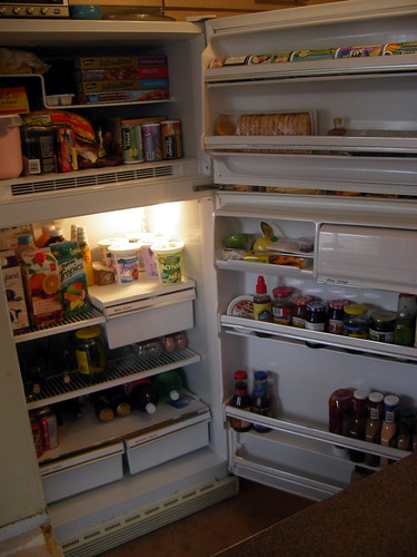 A well-stocked fridge