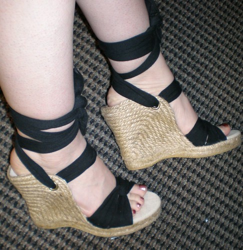 ON lace up wedges 2