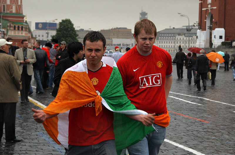 : Irish fans in Moscow