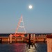 A full moon & DN lights up the harbor
