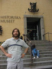 John in front of the historical museum