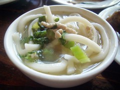 shredded pork with salted cabbage noodle soup @ M Shanghai Bistro