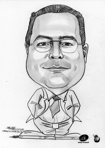 Caricatures Web in Travel 2008 Frederic Debure