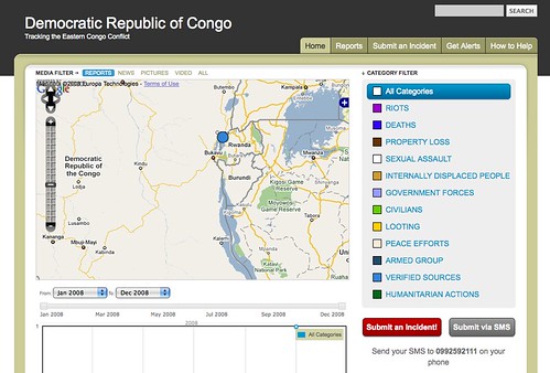 Ushahidi Deployed to the Congo (DRC)